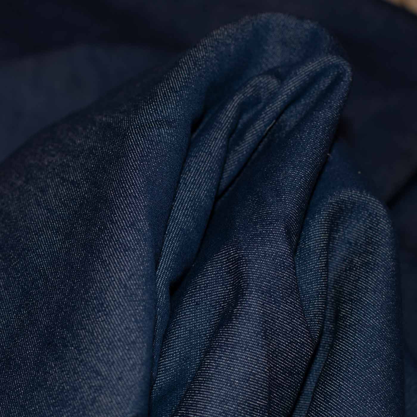 Solid Blue Denim Fabric