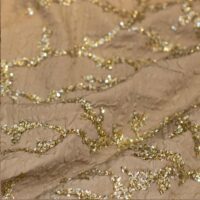 Multicolor Velvet Stone Chiffon Fabric