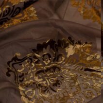 Brown Velvet Chiffon Fabric