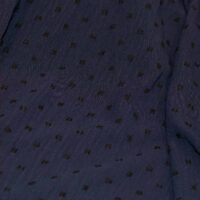 Navy Blue Dotted Cotton Gauze