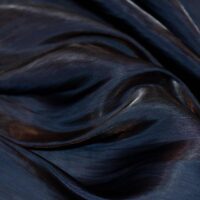Navy Blue Crinkle Silk Fabric