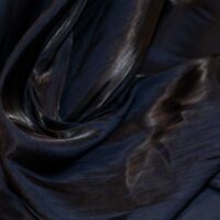 Navy Blue Crinkle Silk Fabric