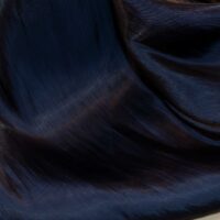 Navy Blue Crinkle Silk Fabric