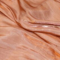 Tangerine Crinkle Silk Fabric
