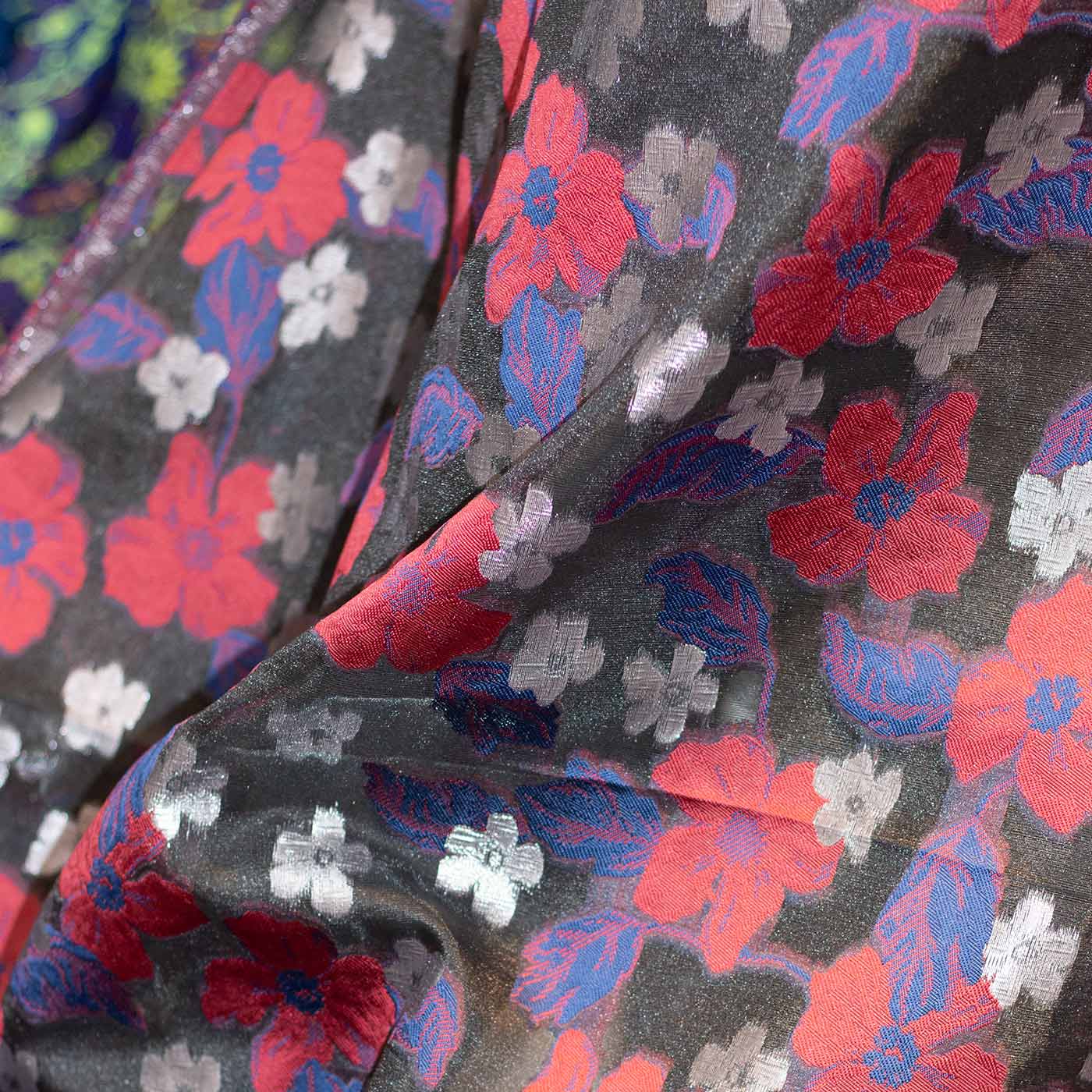 multicolor-on-black-floral-brocade-fabric
