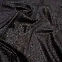 Black Silk Jacquard Fabric