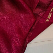 Dark Red Velvet-Silk Fabric