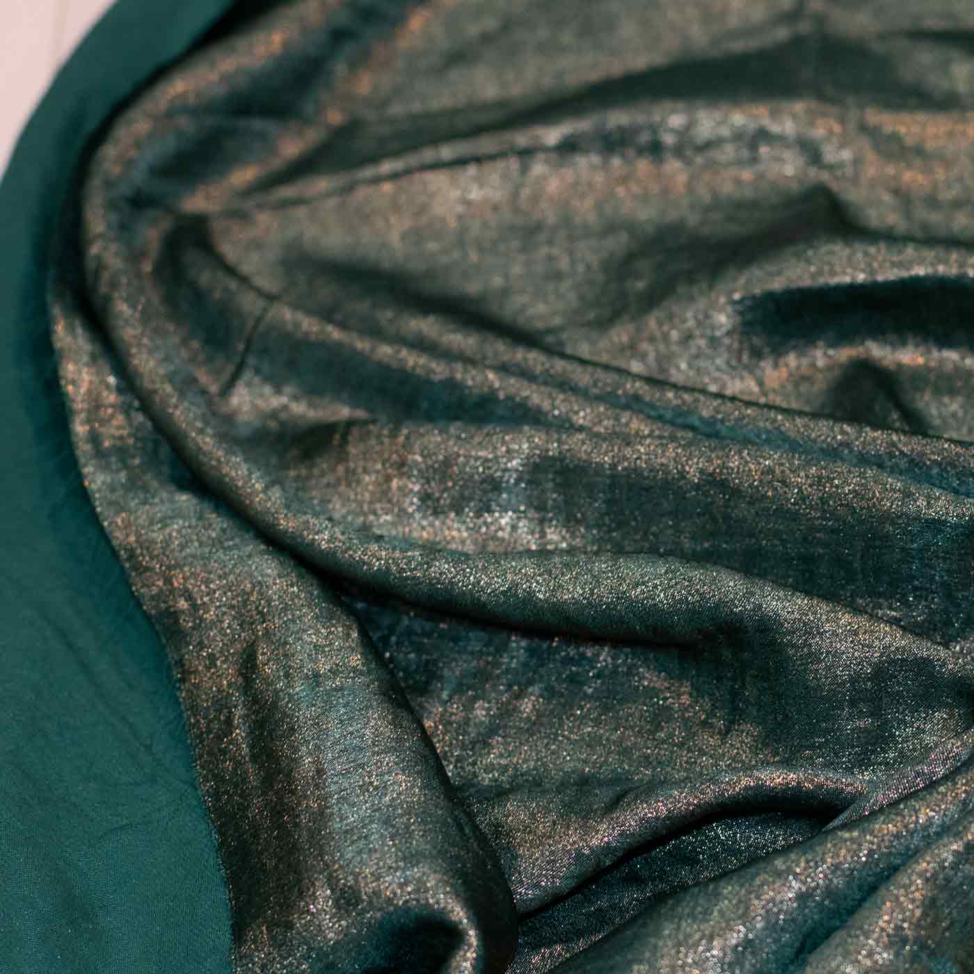 Green Velvet Silk Fabric