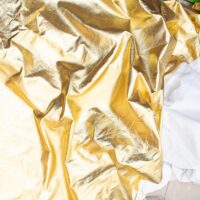 Shimmer Apricot Lecrae Fabric