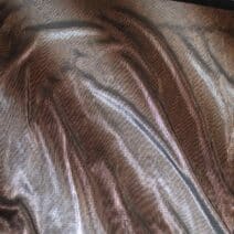 Bronze and Silver Quality Plisse Lurex Fabric