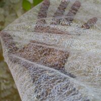 Transparent White Mesh Fabric