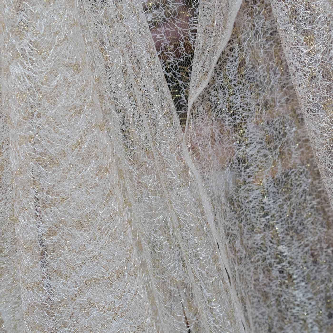Transparent White Mesh Fabric