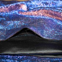 Blue Iridescent Brocade Fabric