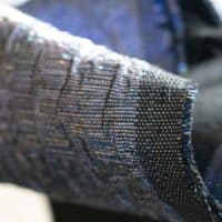 Grey Iridescent Brocade Fabric