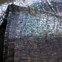 Grey Iridescent Brocade Fabric