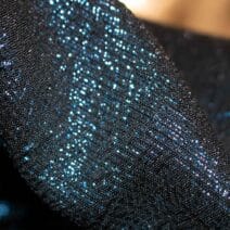 Navy Blue Iridescent Brocade Fabric