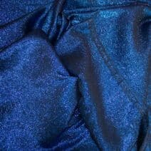 Royal Blue Iridescent Brocade Fabric