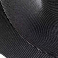 Black Silk Accordion Fabric