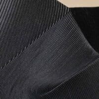 Black Silk Accordion Fabric