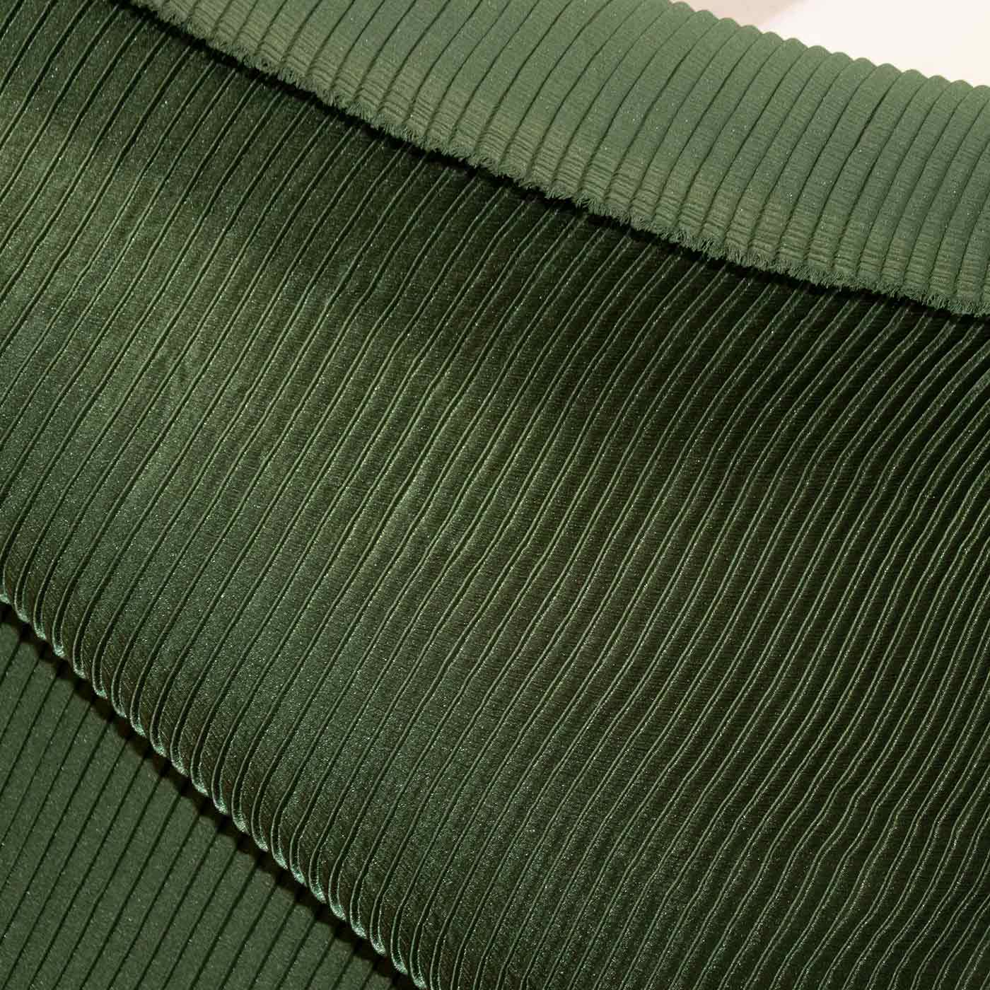 emerald green silk accordion fabric