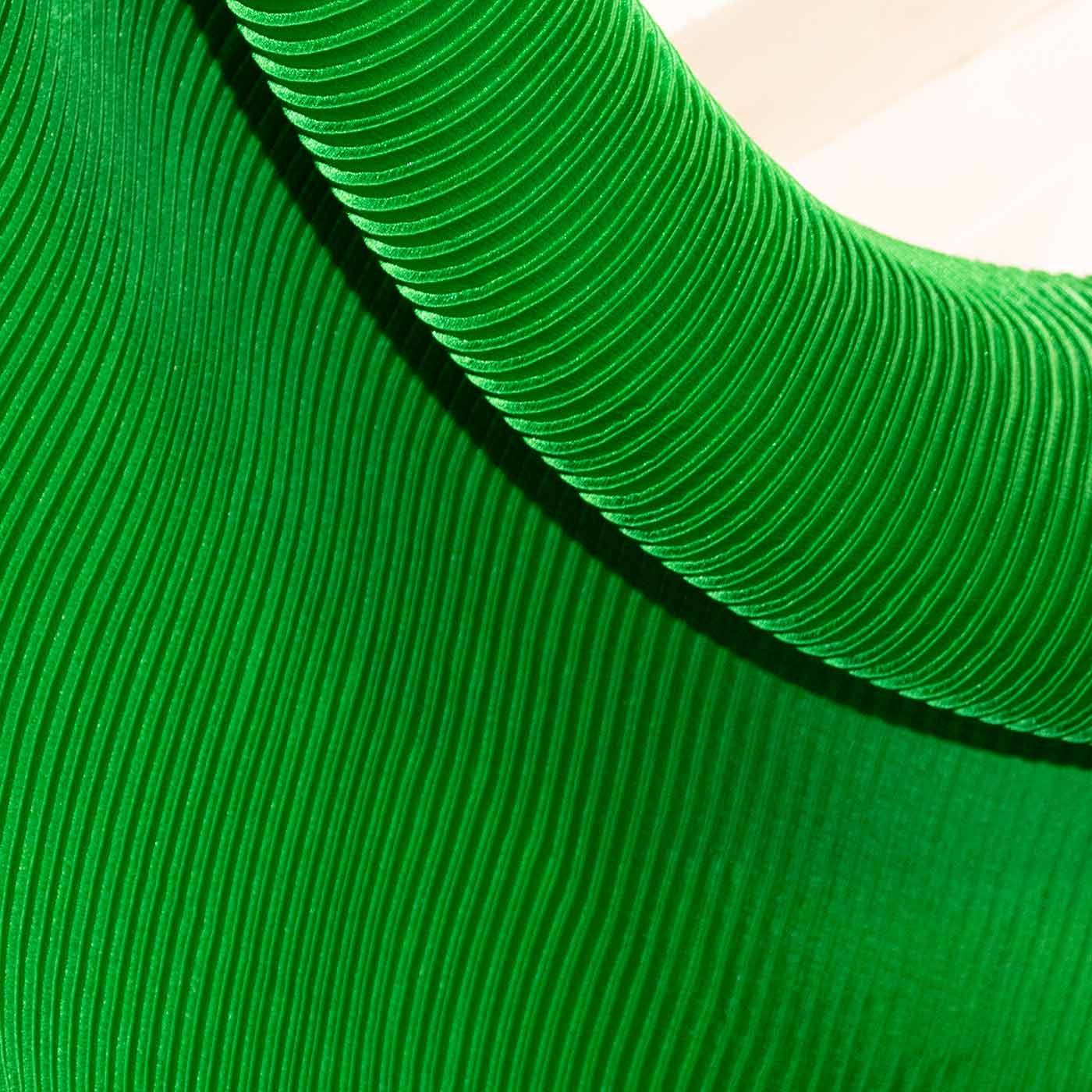 green silk accordion fabric