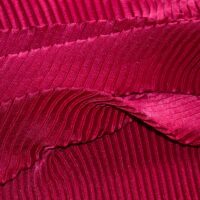 maroon silk accordion fabric