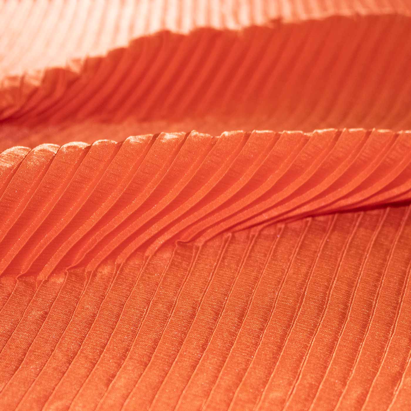 orange silk accordion fabric