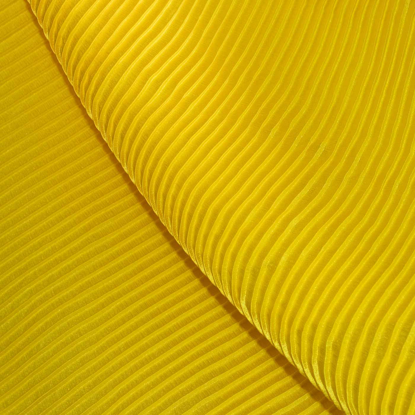 yellow silk accordion fabric