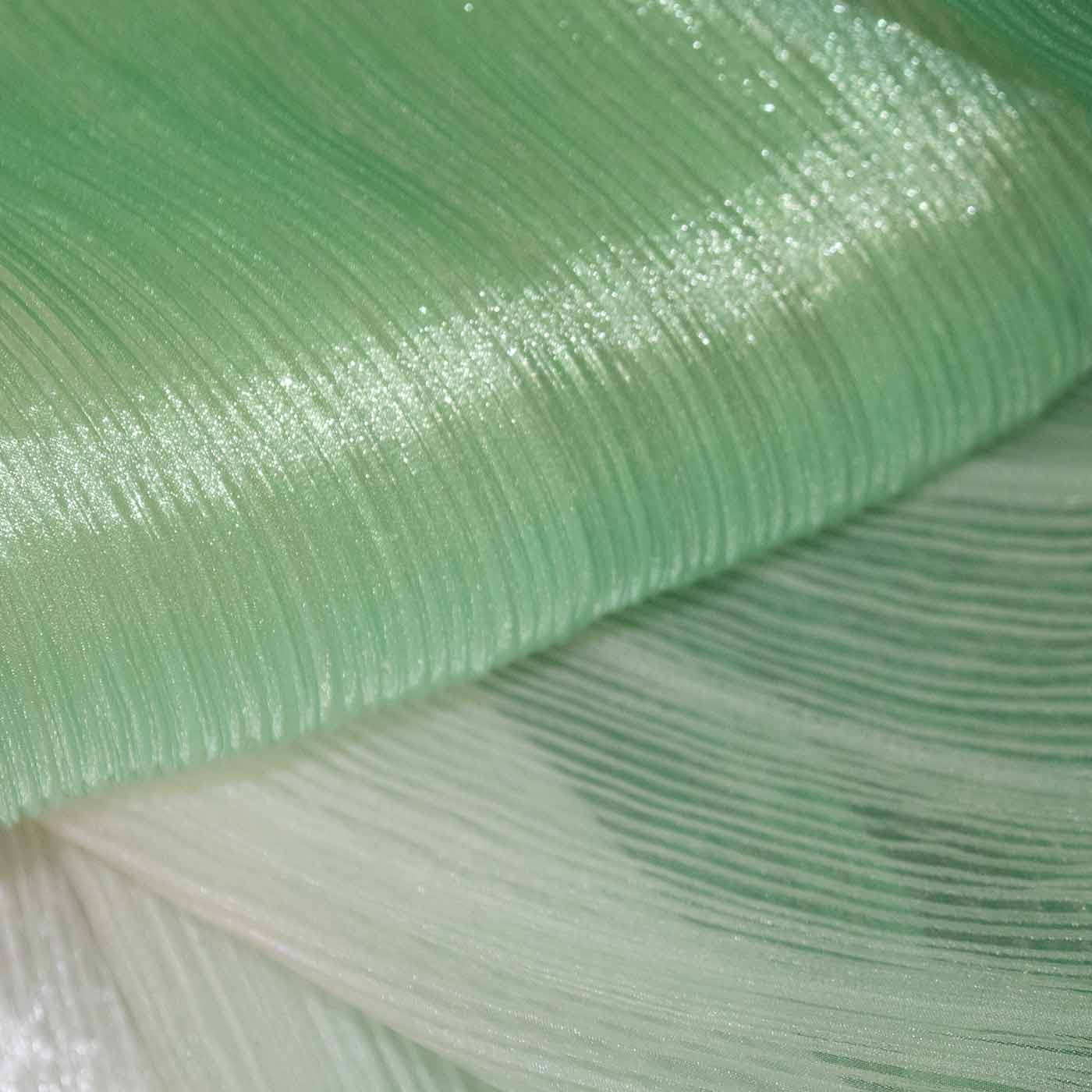 green-pleated-organza-fabric