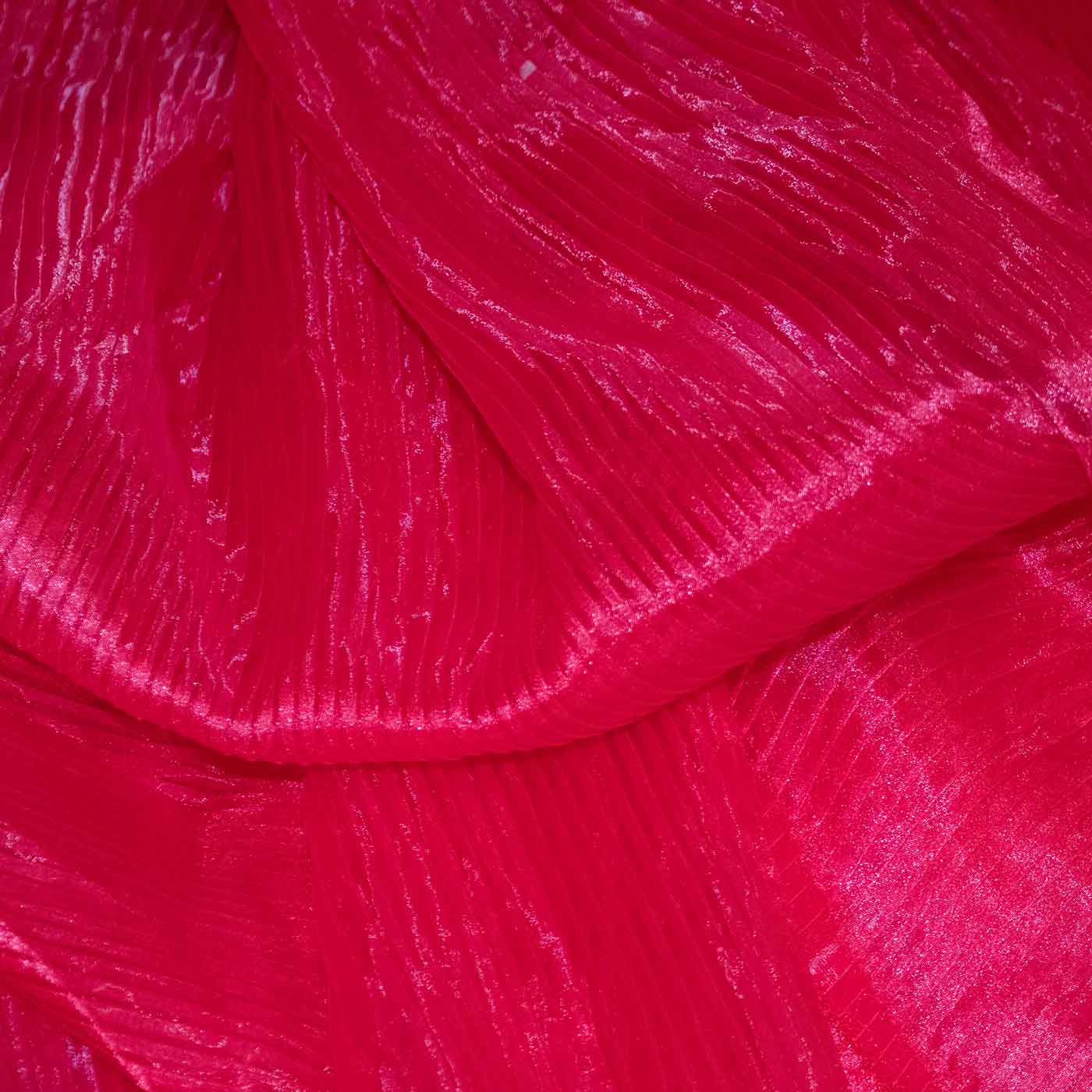 red-accordion-organza-fabric