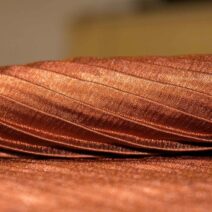Brown Silk Accordion Fabric