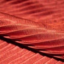 Burnt Orange Silk Accordion Fabric