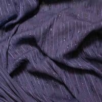 Navy Blue Crystal Mesh Fabric