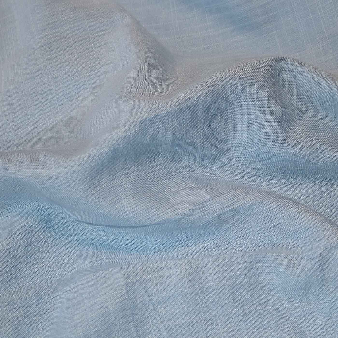 sky-blue-linen-fabric