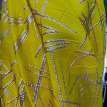 Yellow Gold Brocade Fabric