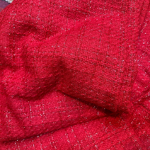 Red Tweed Fabric