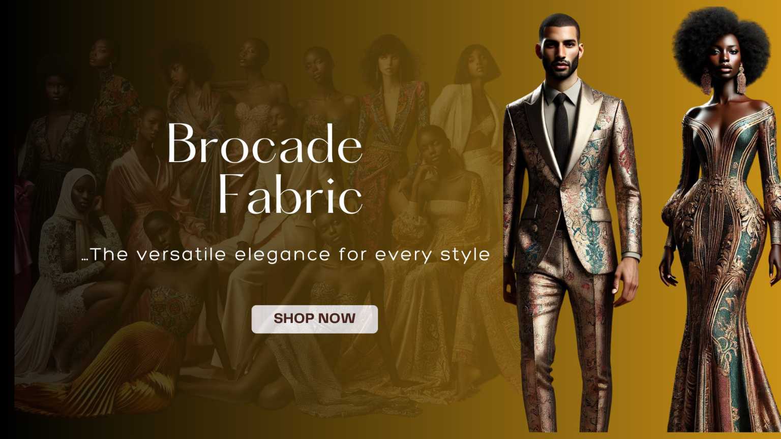 Luxury brocade for bridal and eveningwear at Jaybecks